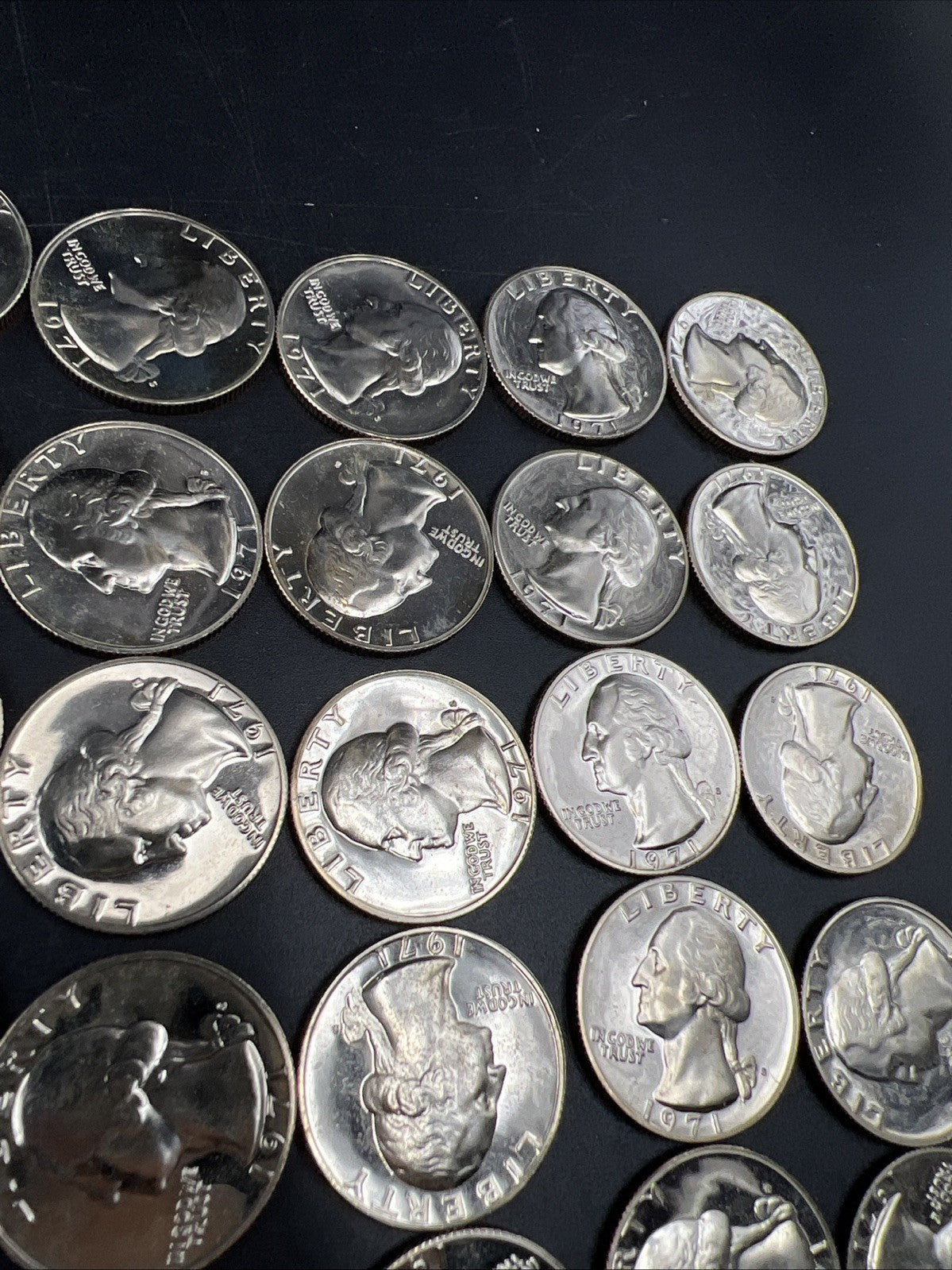 40 Coin Roll 1971 S 25c Gem Proof Cameo Washington Quarter Coins Copper Nickel