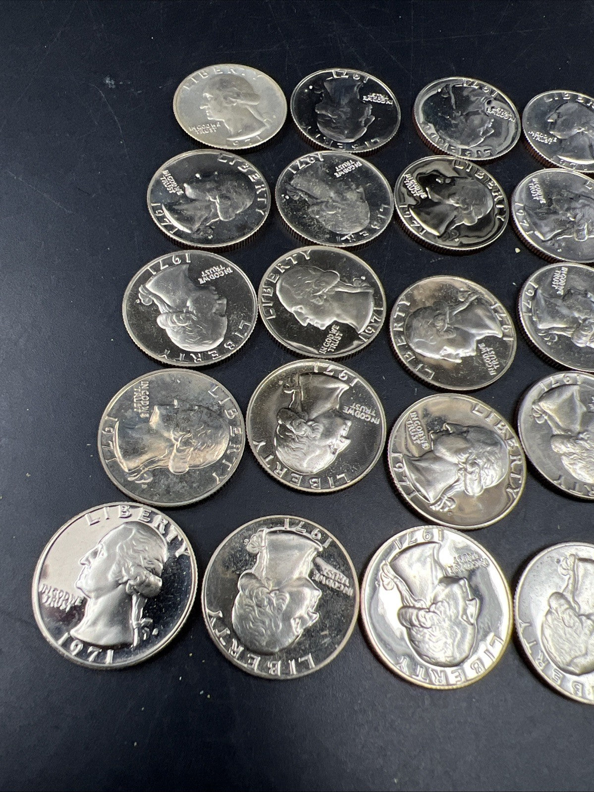 40 Coin Roll 1971 S 25c Gem Proof Cameo Washington Quarter Coins Copper Nickel