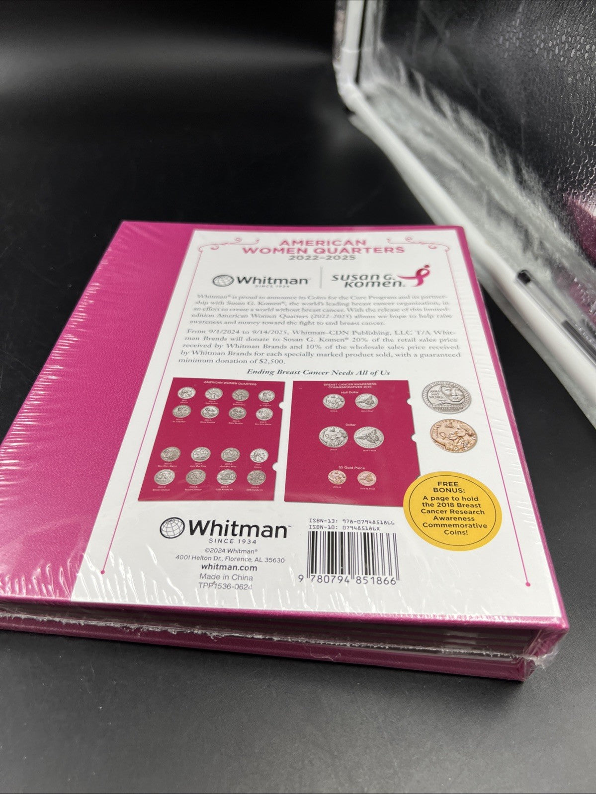 Susan G. Komen® American Women Quarters Album 2022-2025 New Sealed