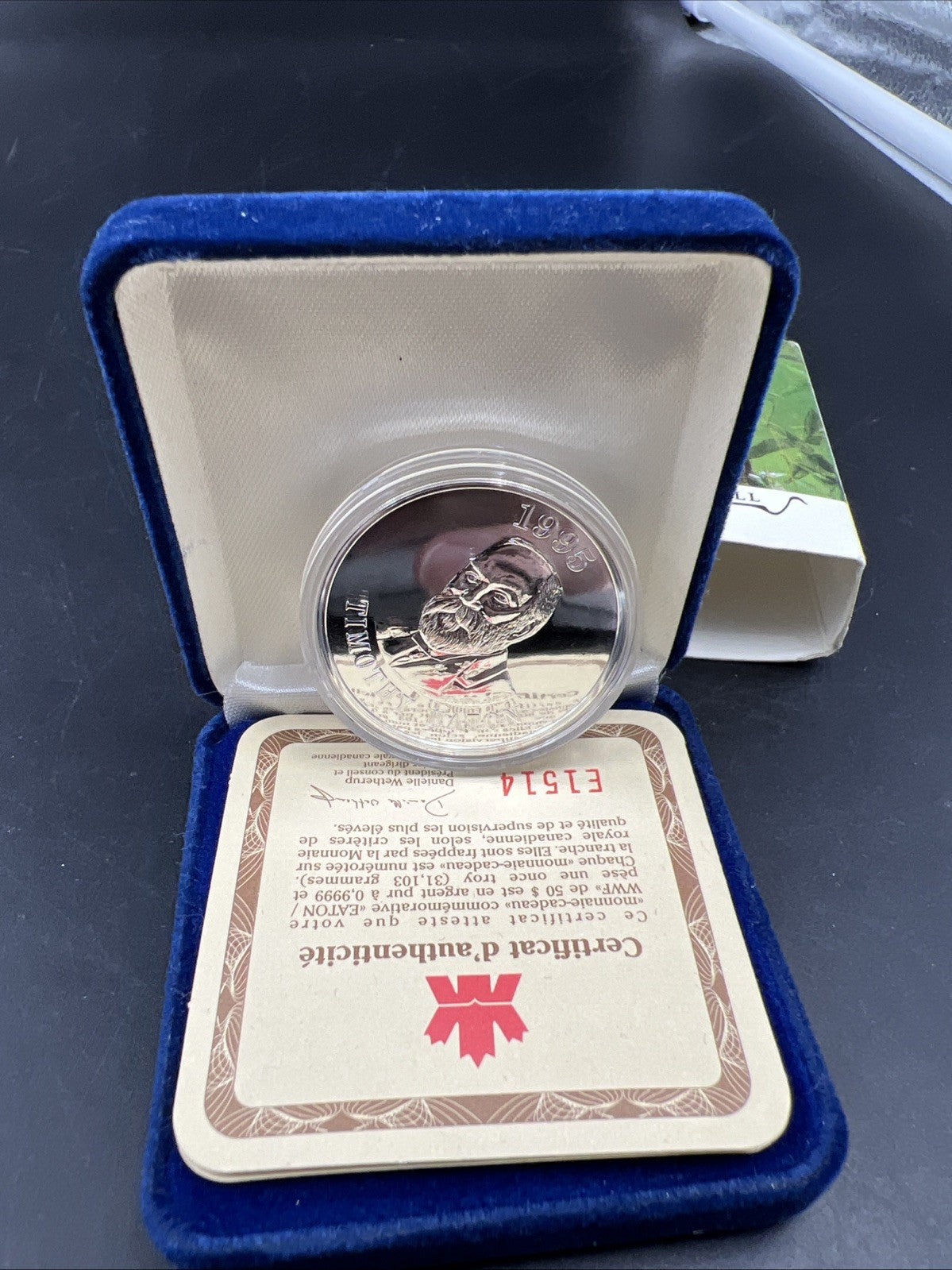 1995 Canada $50 1 oz Silver Panda Coin WWF World Wildlife Foundation