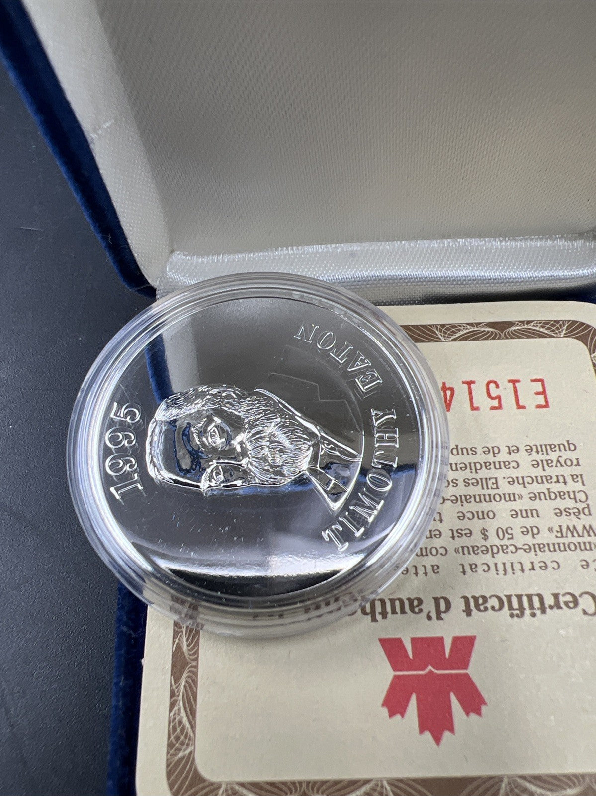 1995 Canada $50 1 oz Silver Panda Coin WWF World Wildlife Foundation