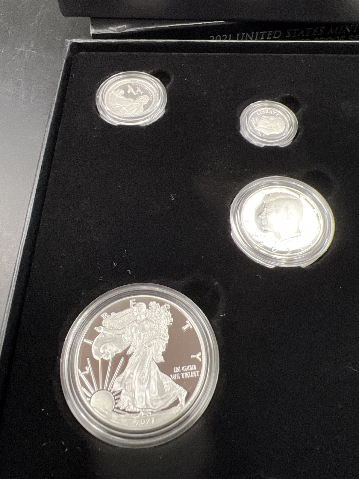 2021 6 Coin Limited Edition Silver Proof Set w/ Type 1 & 2 ASE Silver Eagles #C