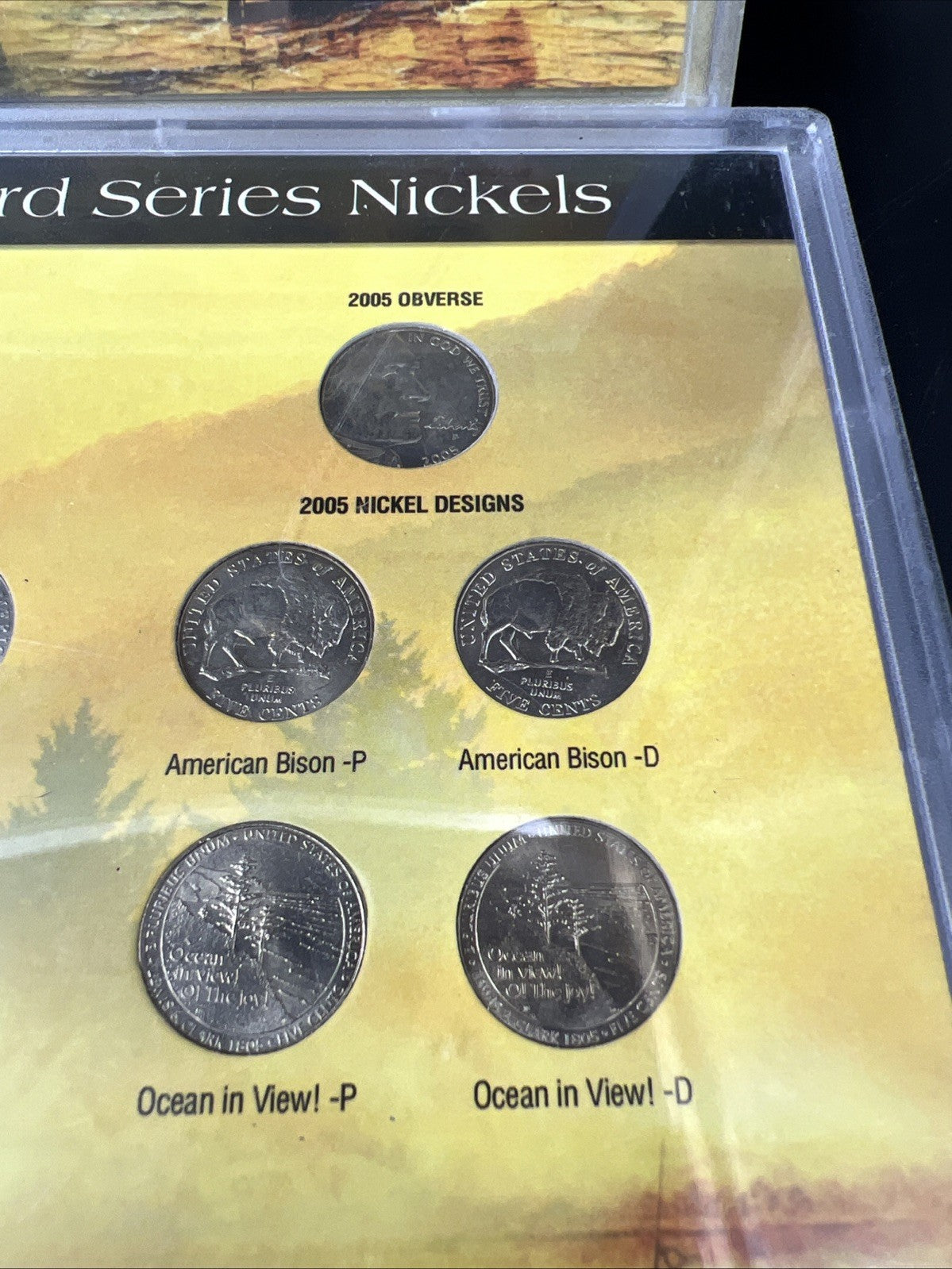 Lot of 2 2004 2005 5c Jefferson Nickel Sets 20 Coins in Holders