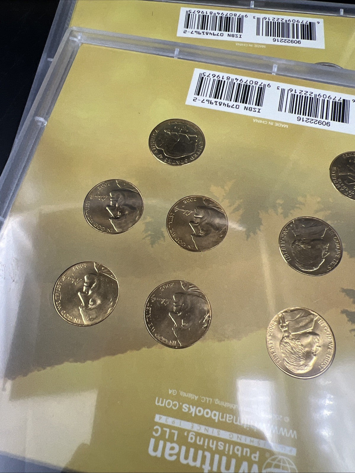 Lot of 2 2004 2005 5c Jefferson Nickel Sets 20 Coins in Holders