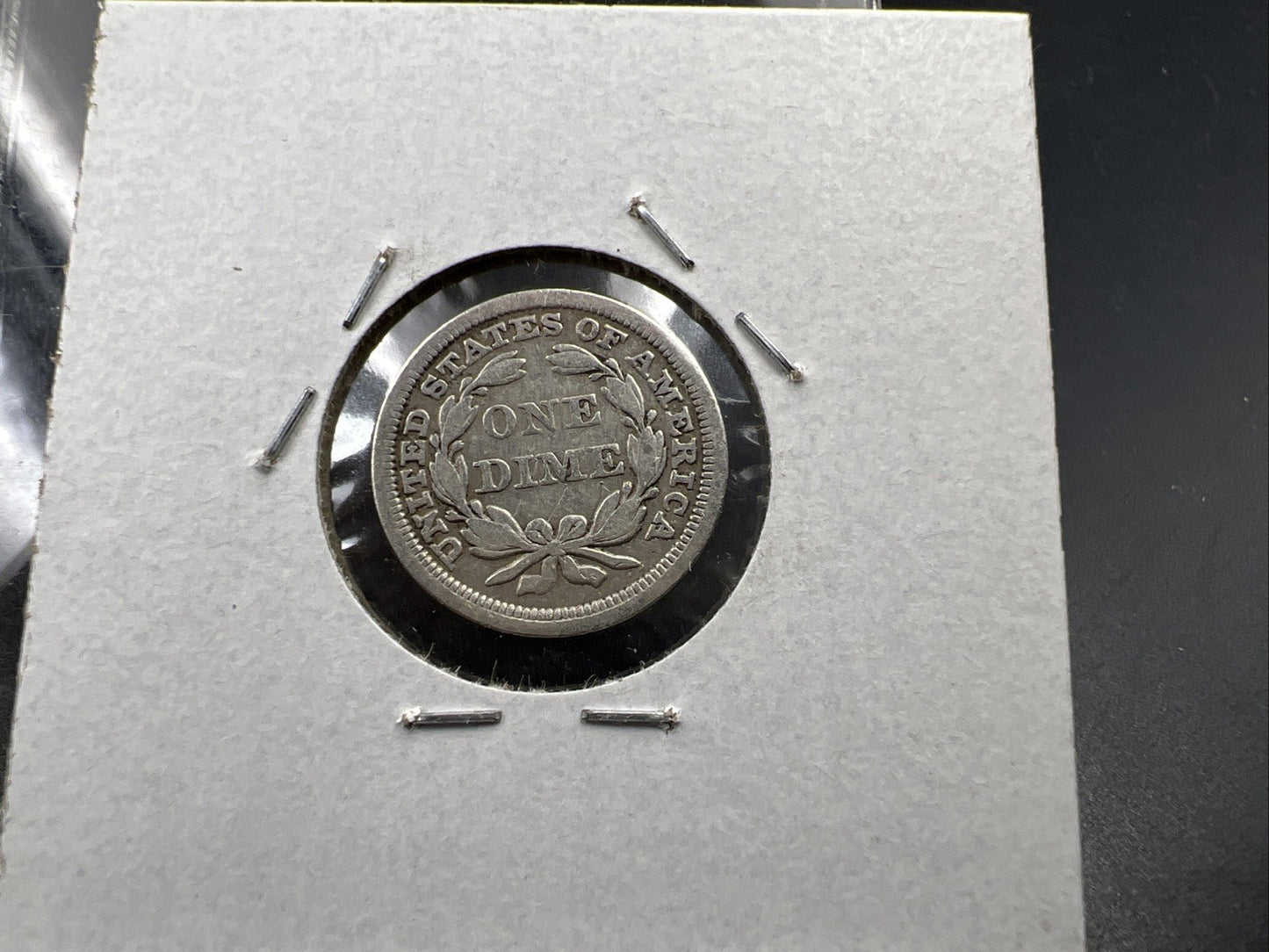 1854 10c With Arrows Liberty Seated Silver Dime Coin VF Very Fine Details Rev Sc