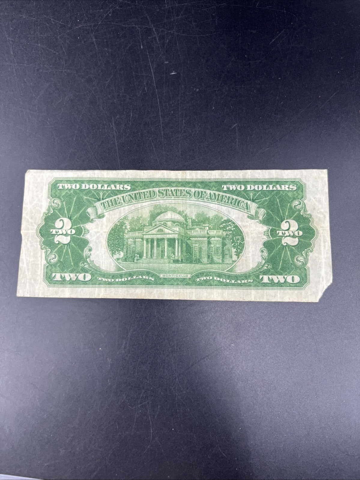 1928 C $2 USN Red Seal Legal Tender Note Very Circulated #49