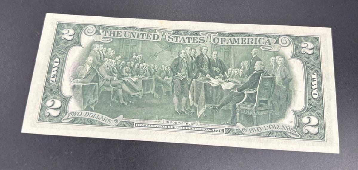 1976 $2 Columbus Ohio Main Office Bicentennial Postal FRN Note Unc #115