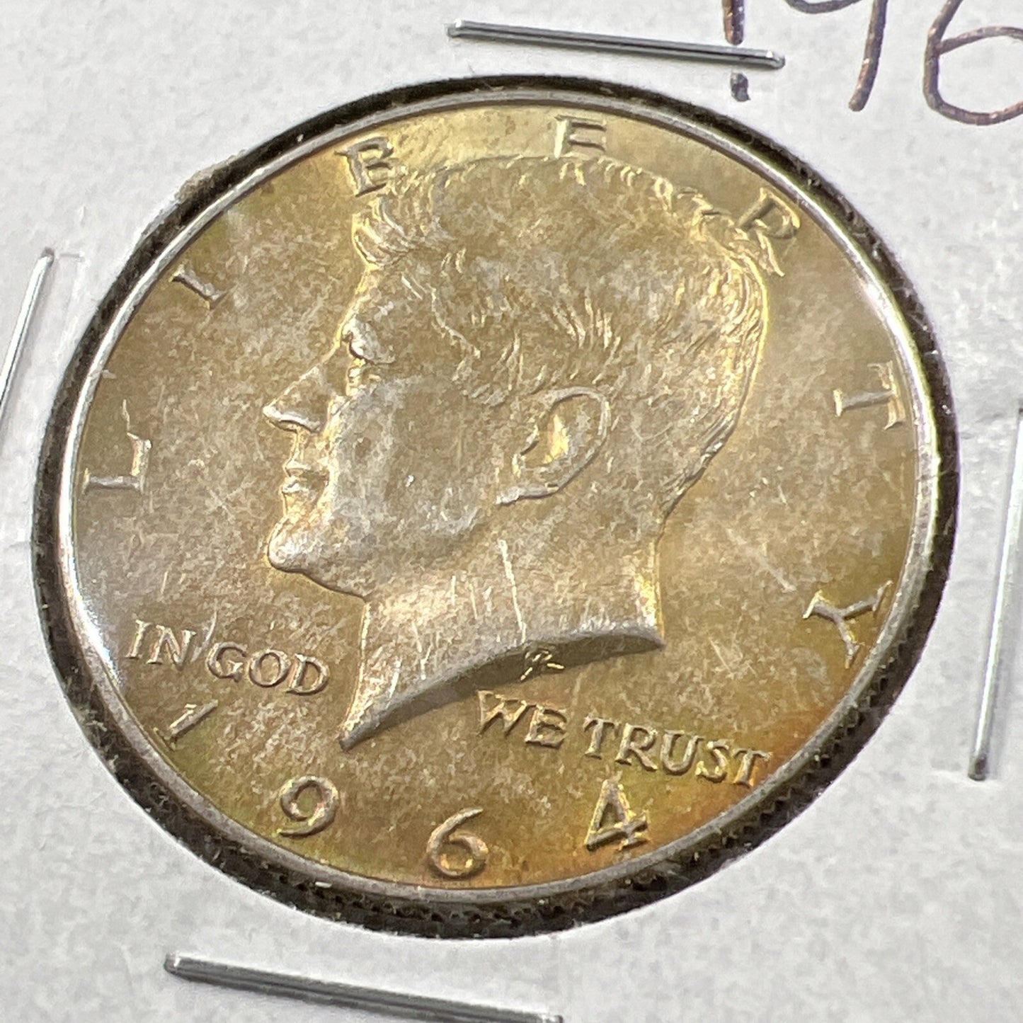 1964 D Kennedy Half Dollar Coin Choice BU UNC Neat Toning Toner SKU#627