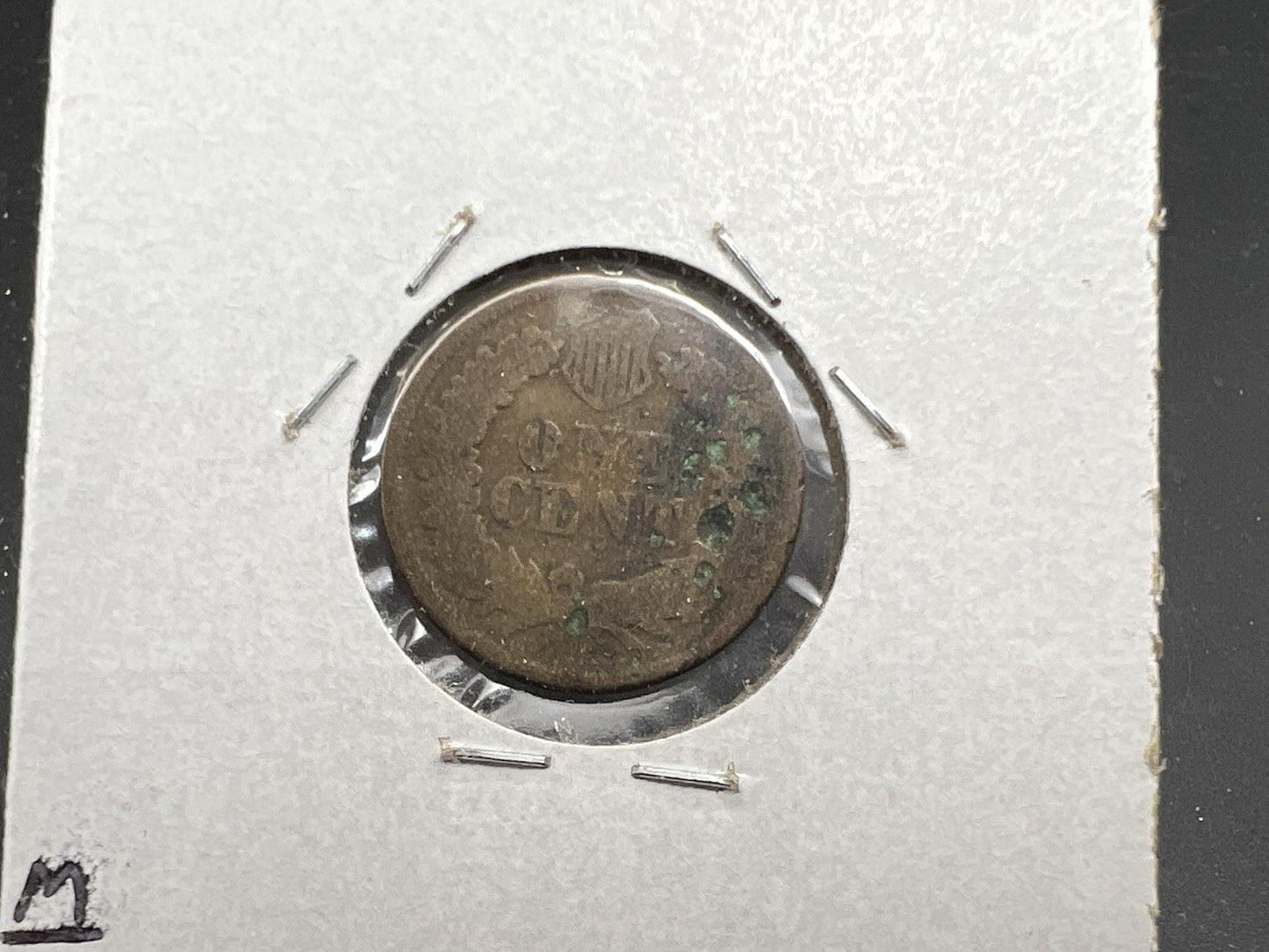 1864 1c Indian Cent Penny Very Circulated Damaged REV Semi Key Date SKU#A