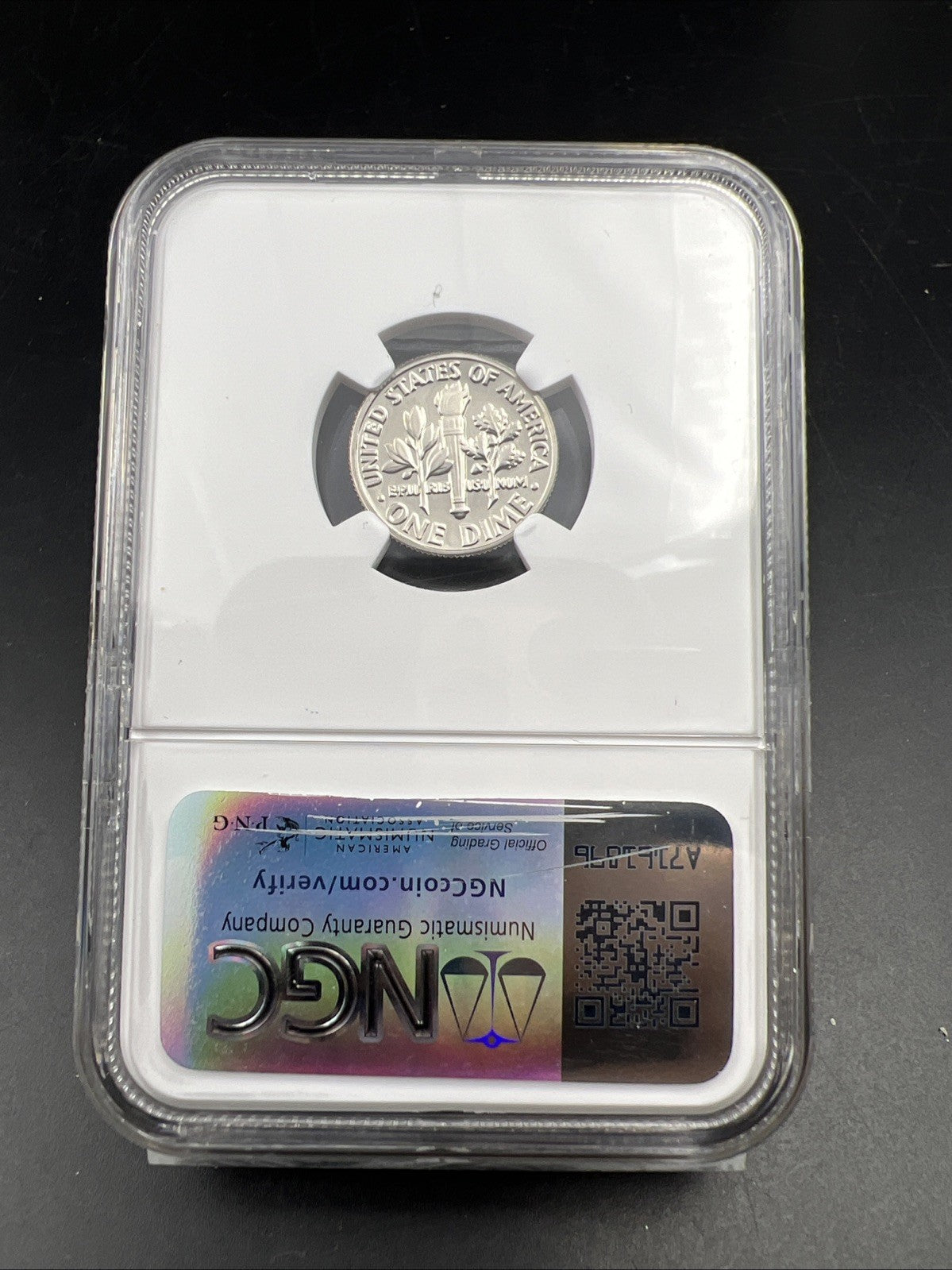 1983 S 10c Roosevelt Copper Nickel Proof Dime Coin NGC PF69 UCAM USA Flag Holder