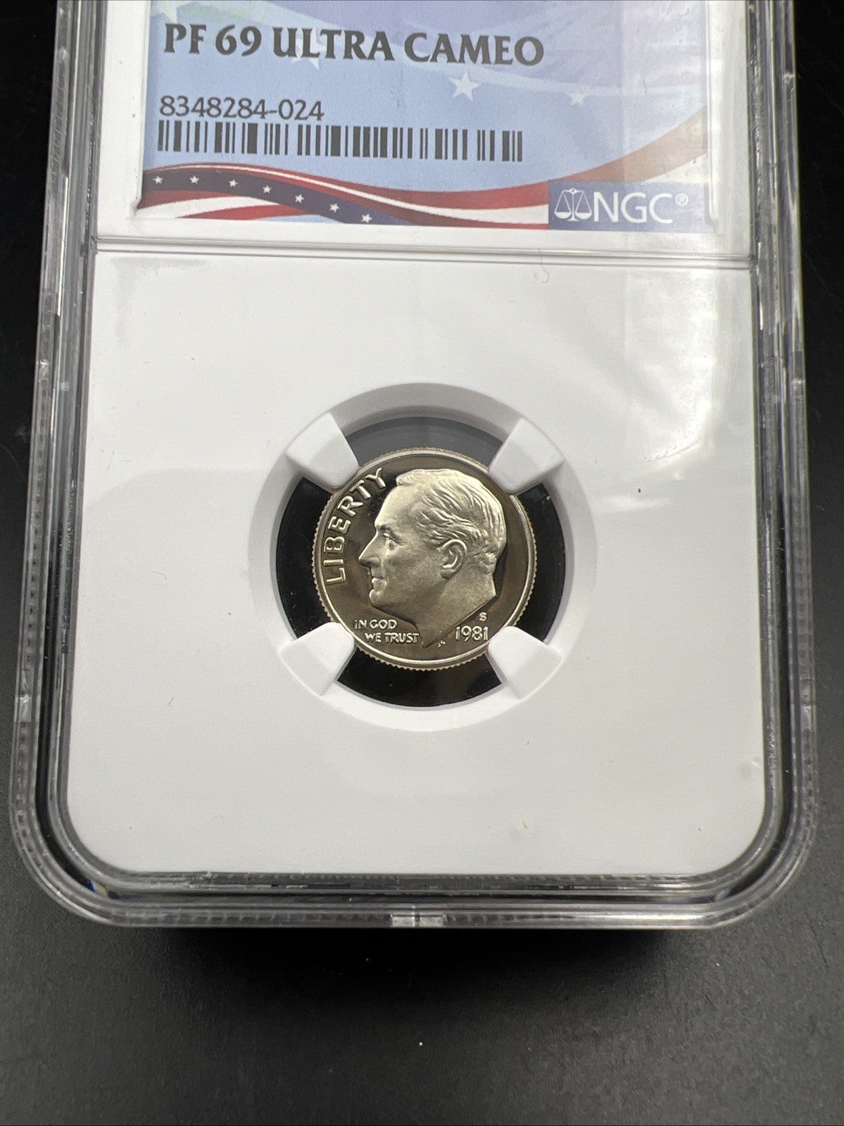1981 Type 1 S 10c Roosevelt Copper Nickel Proof Dime Coin NGC PF69 UCAM USA