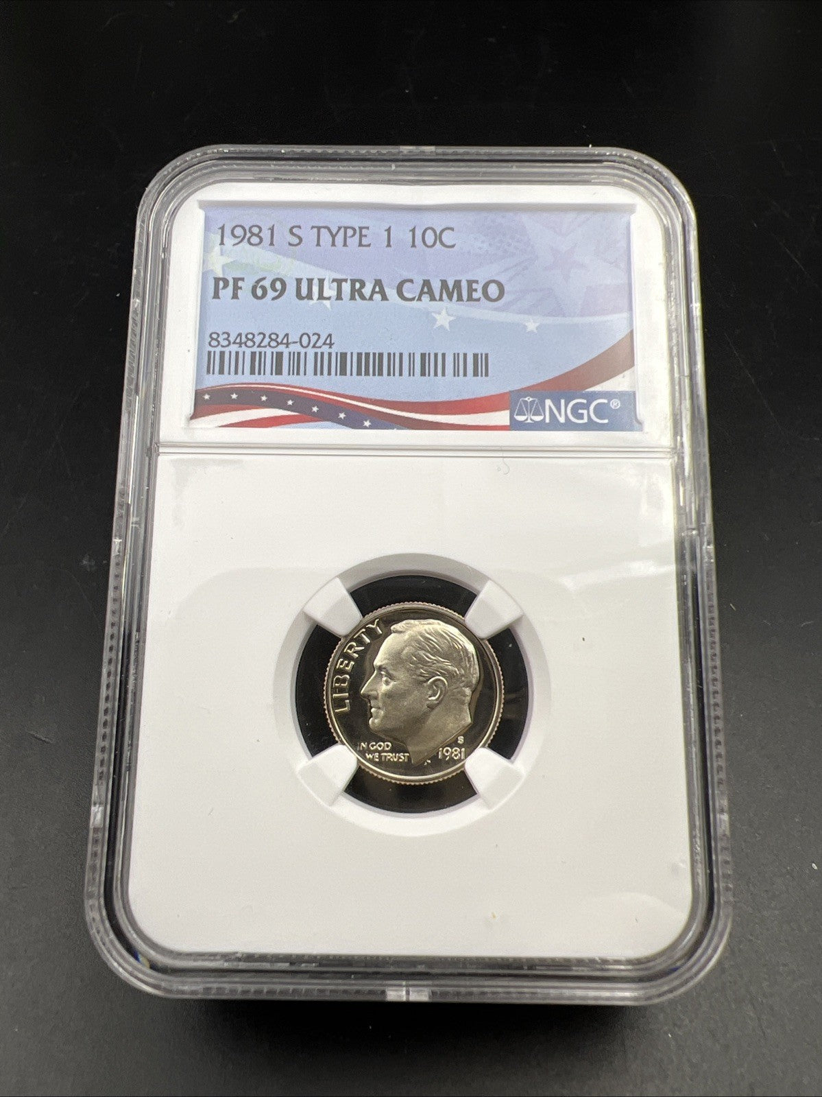 1981 Type 1 S 10c Roosevelt Copper Nickel Proof Dime Coin NGC PF69 UCAM USA