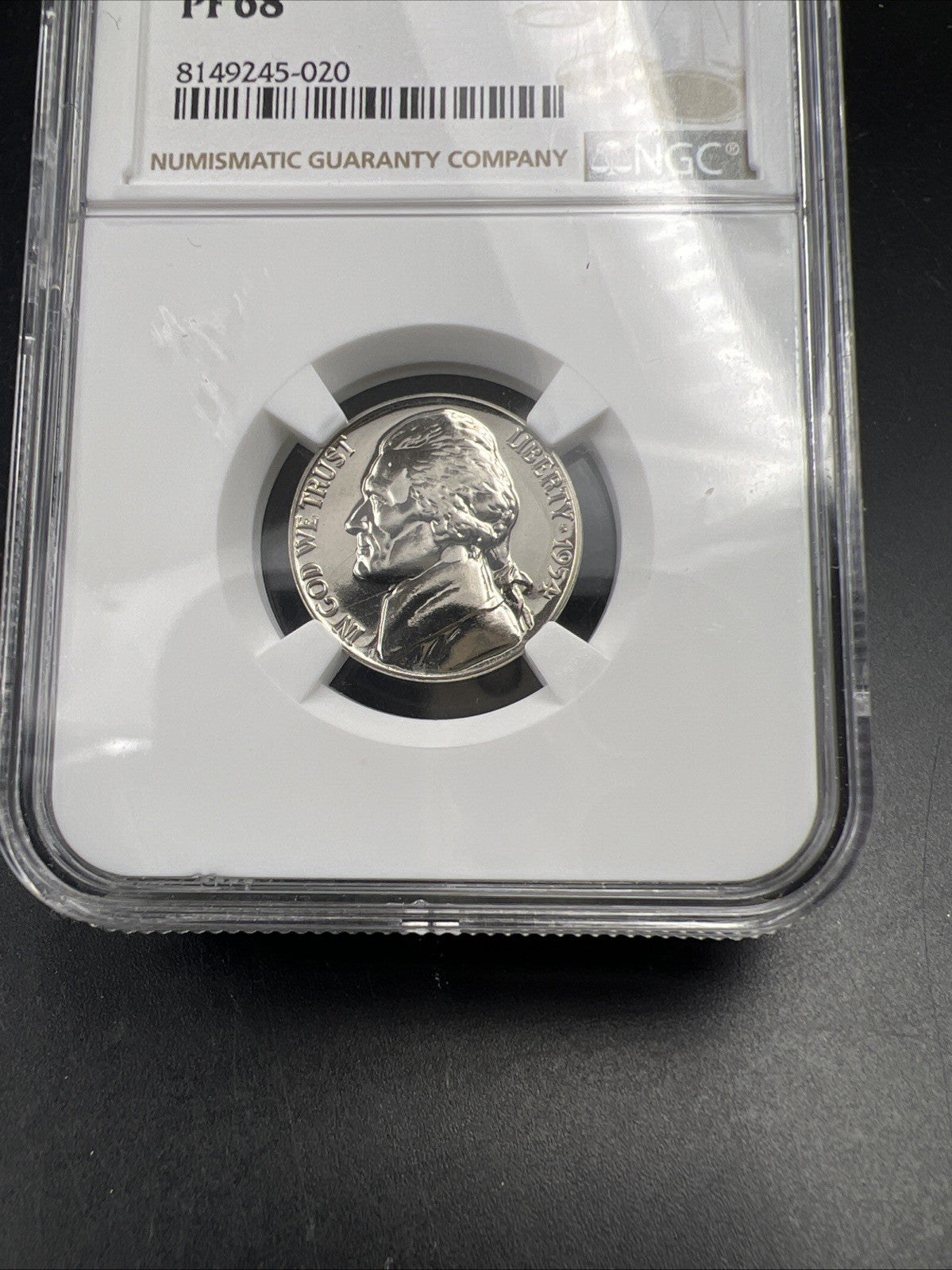 1954 5c Jefferson Nickel Coin NGC PF68 Gem Proof Certified