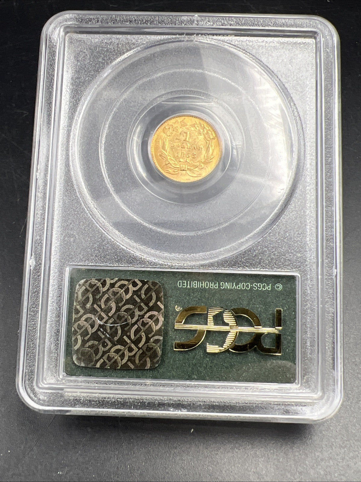 1856 $1 One Dollar Princess Indian Head Gold Dollar Coin PCGS OGH MS60 Slant 5