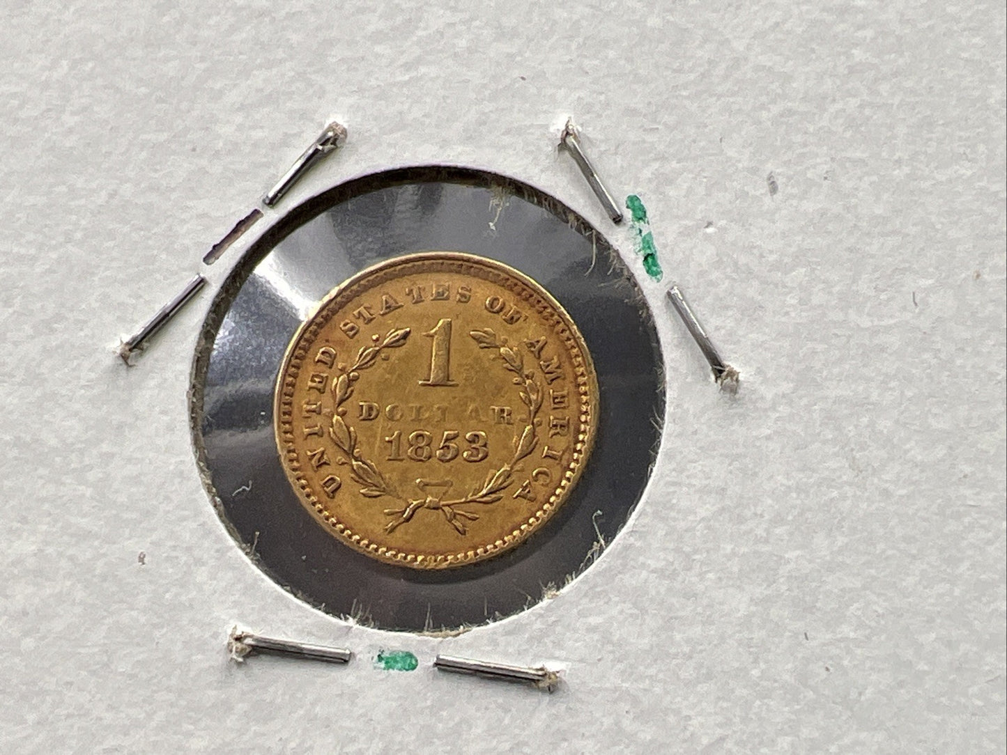 1853 Liberty Head Type I Gold Dollar $1 Choice XF EF Extra Fine Circulated