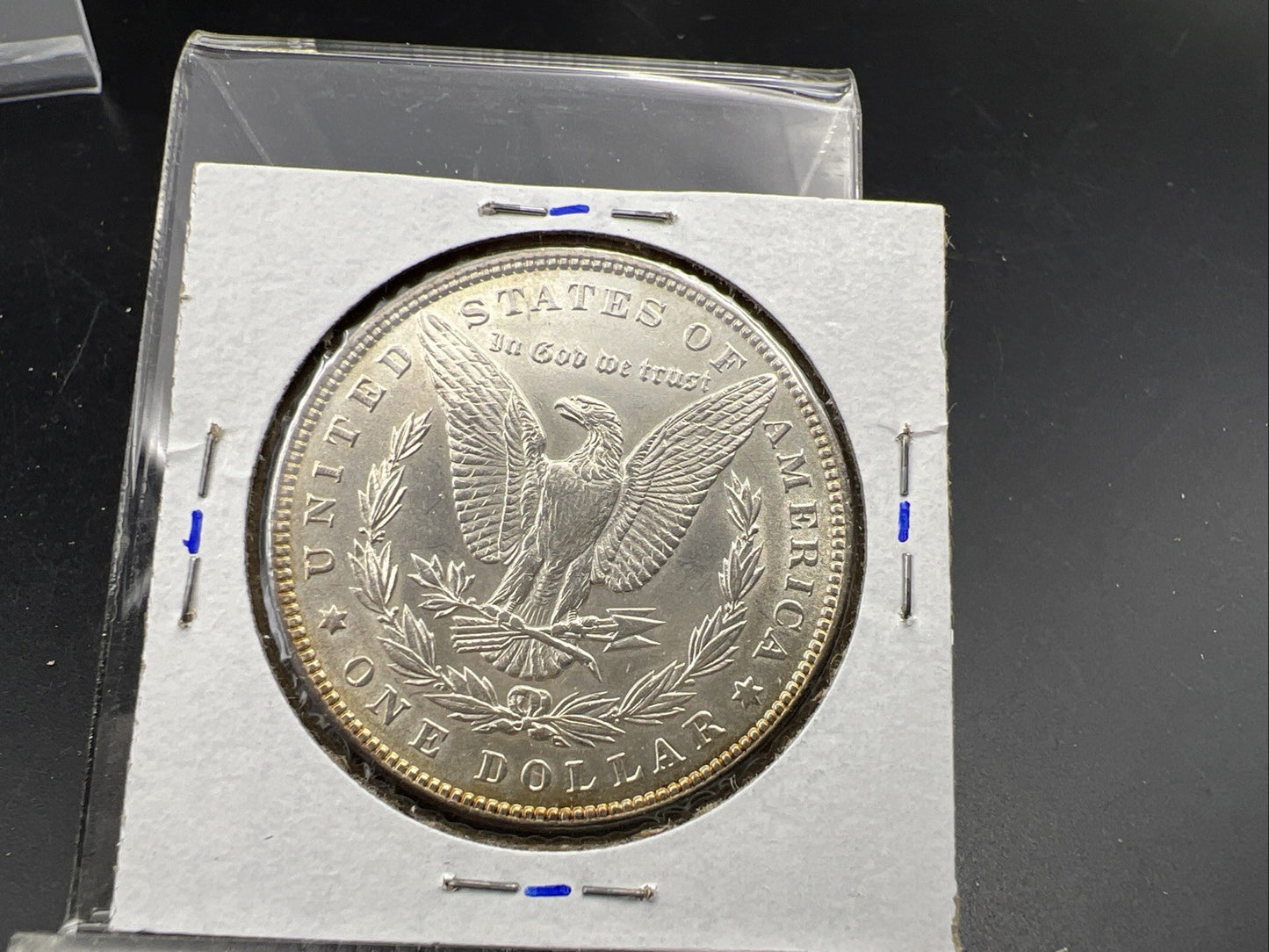 1896 P $1 Morgan Silver Dollar Coin AU About UNC Near Toning Toner