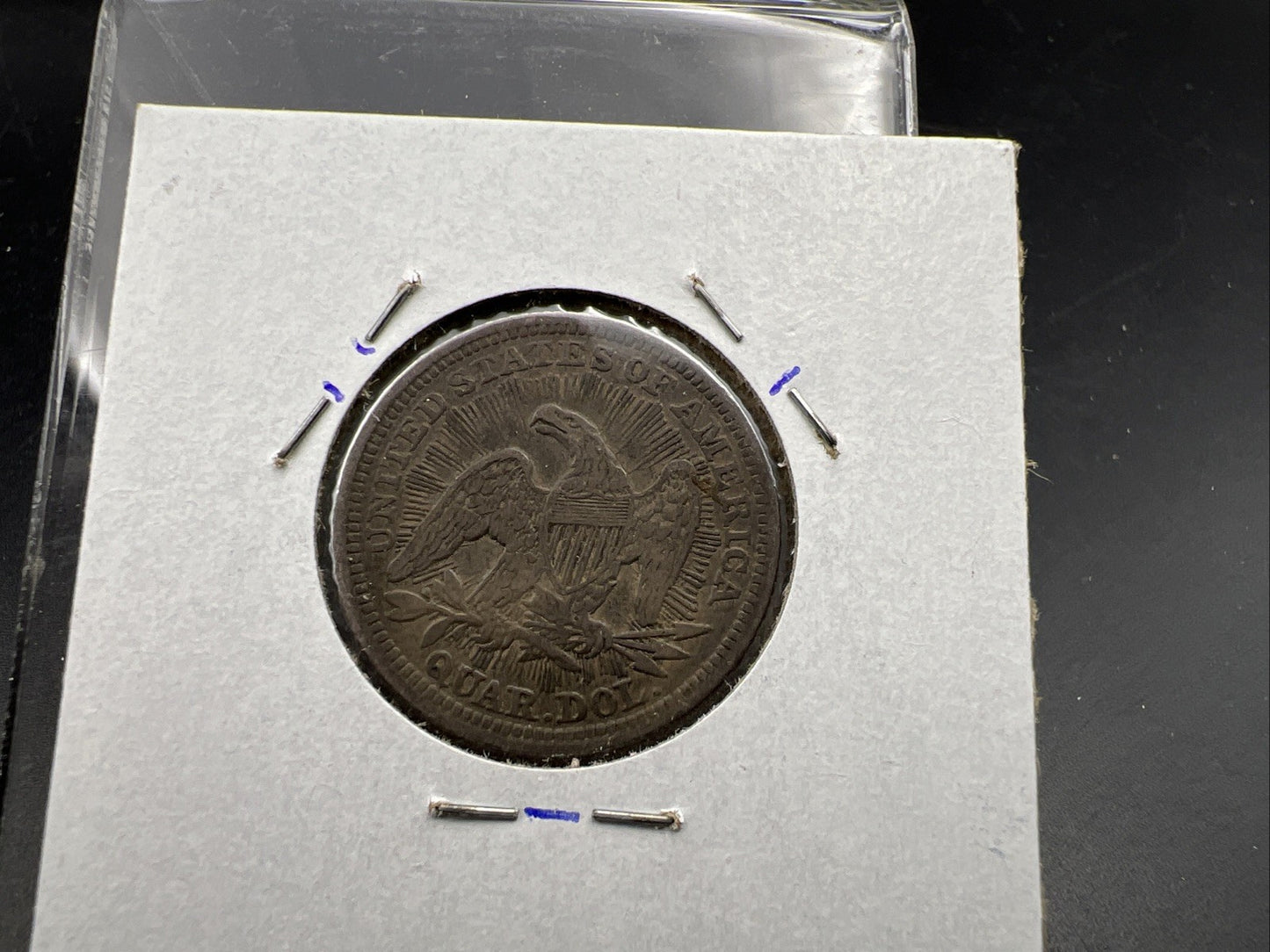 1853 With Arrow & Rays Liberty Seated Silver Quarter VF Very Fine Circulated