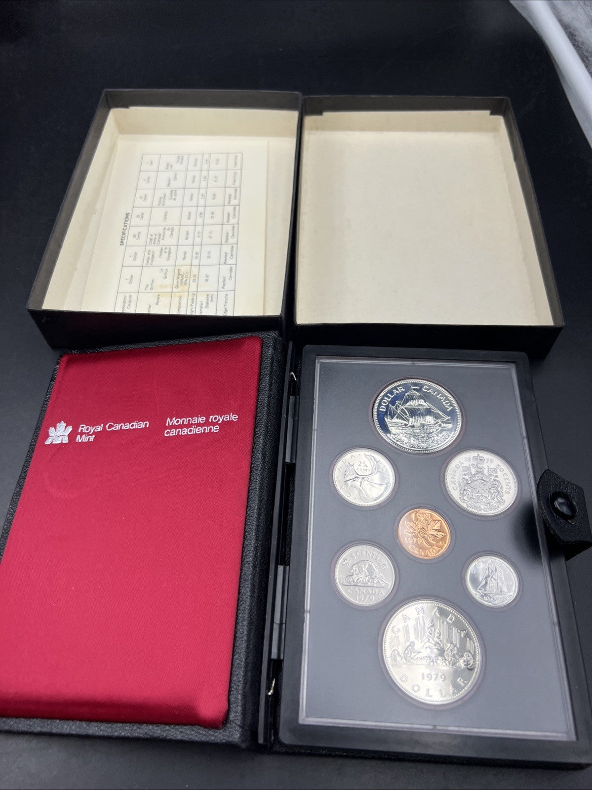 1979 Canada Double Dollar Proof Set Gem Uncirculated Coins W/ Box & COA