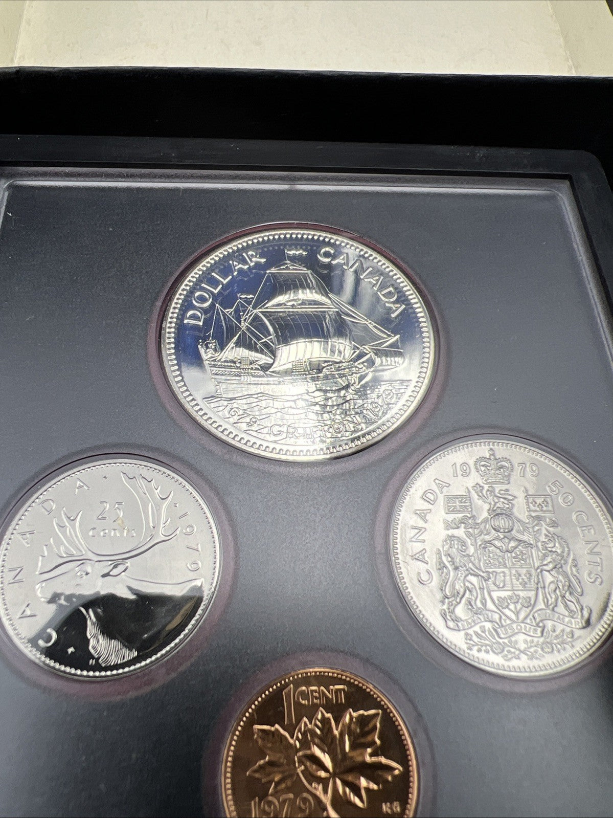 1979 Canada Double Dollar Proof Set Gem Uncirculated Coins W/ Box & COA