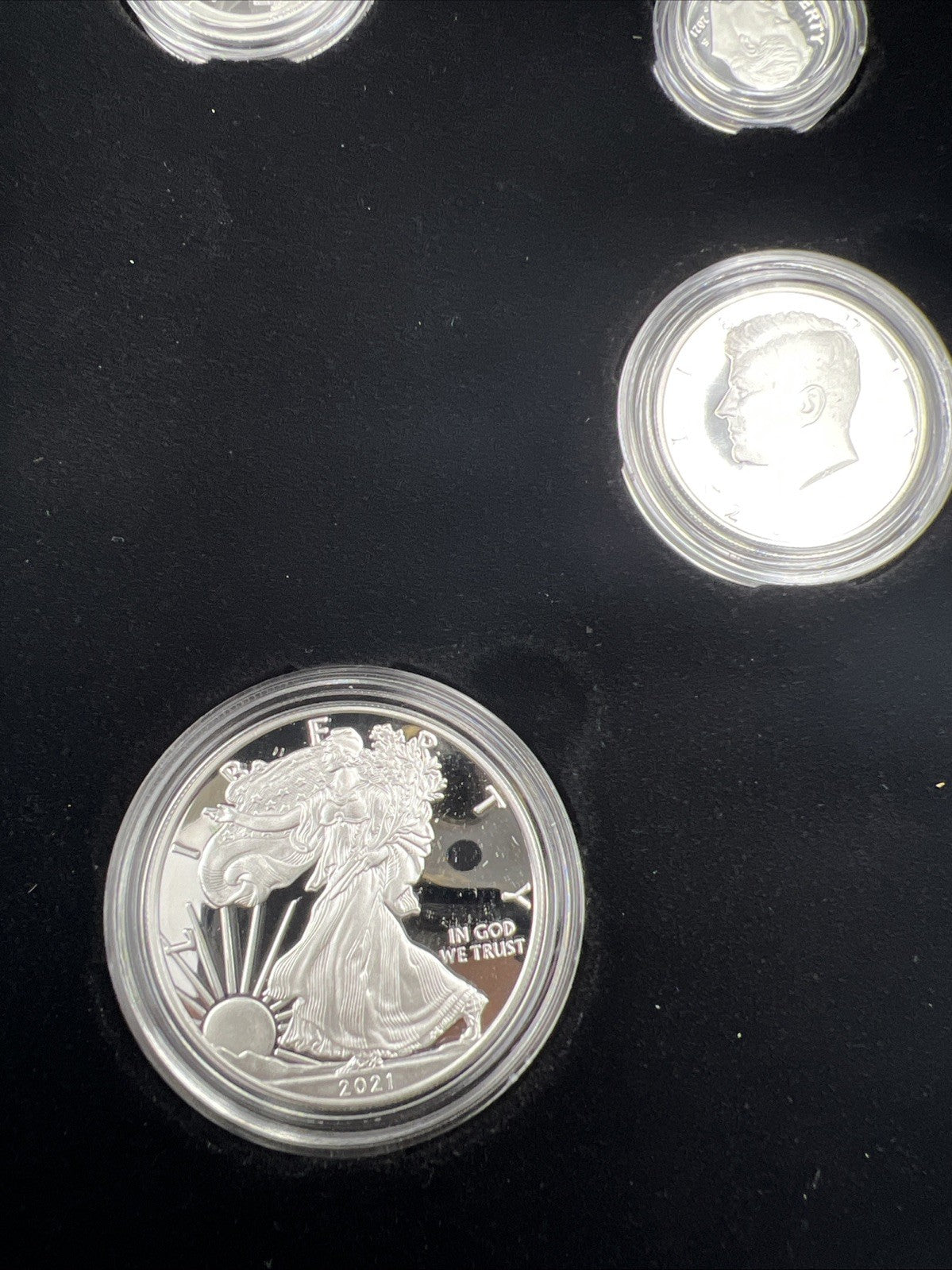2021 6 Coin Limited Edition Silver Proof Set w/ Type 1 & 2 ASE Silver Eagles #D