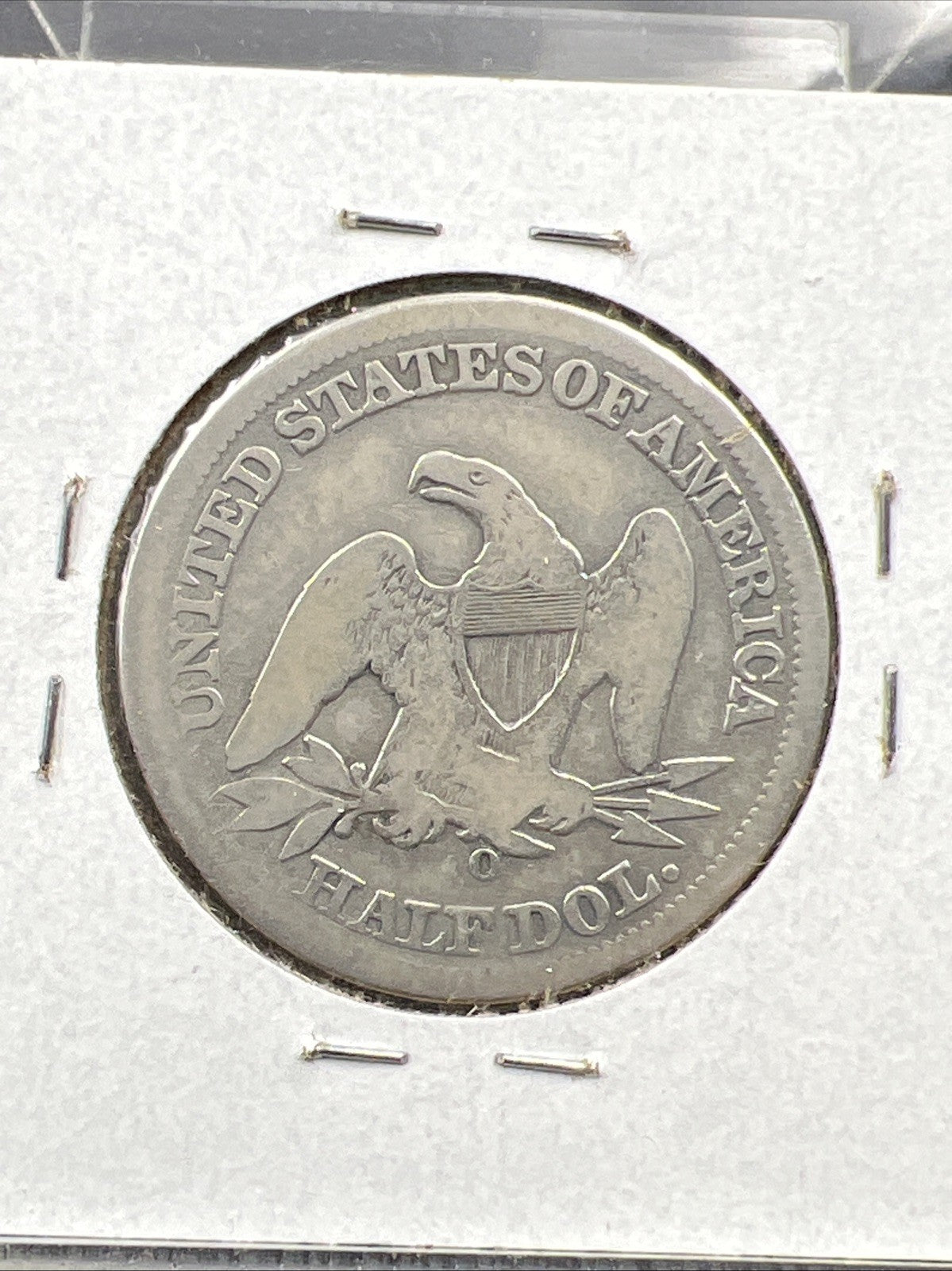 1854 O Liberty Seated Half Dollar CH VG / Fine Major Strike Doubling + Die Crack