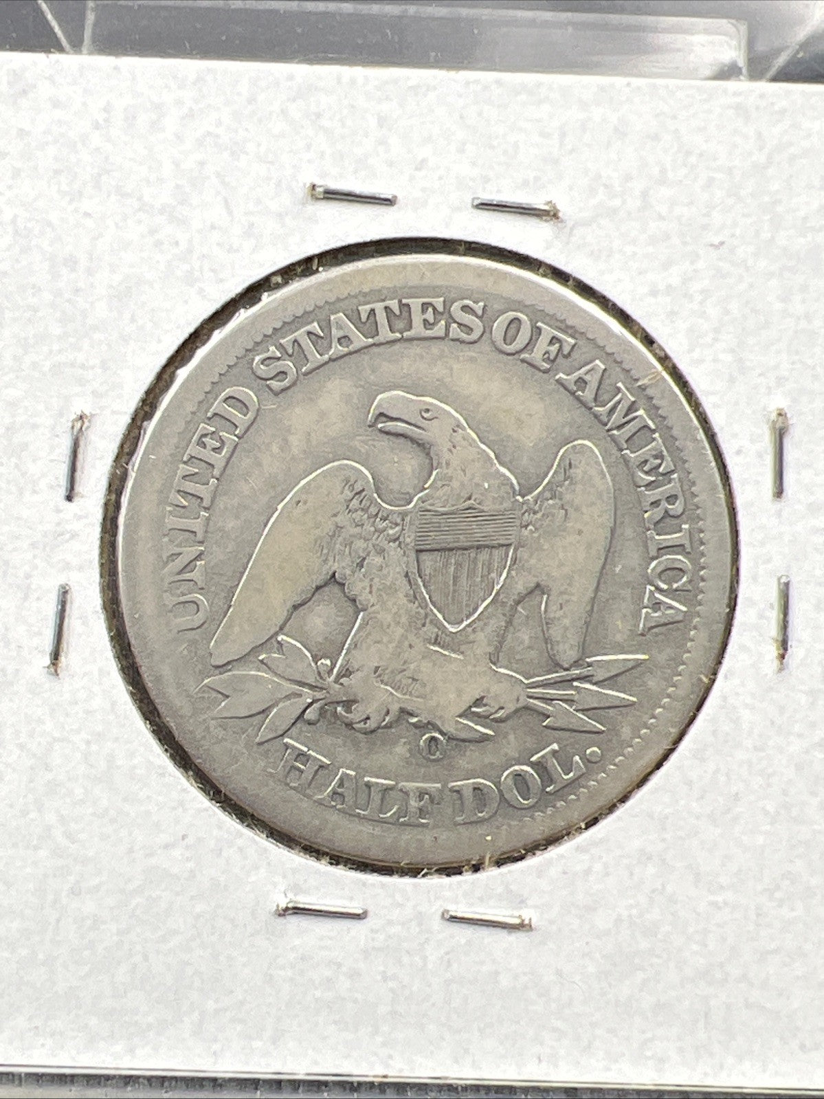 1854 O Liberty Seated Half Dollar CH VG / Fine Major Strike Doubling + Die Crack