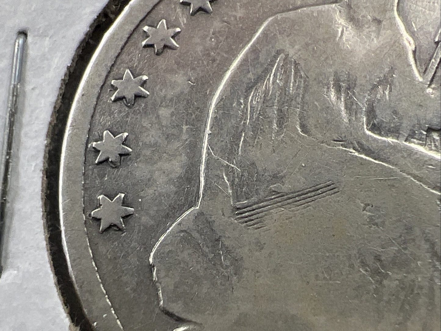 1854 O Liberty Seated Half Dollar CH VG / Fine Major Strike Doubling + Die Crack