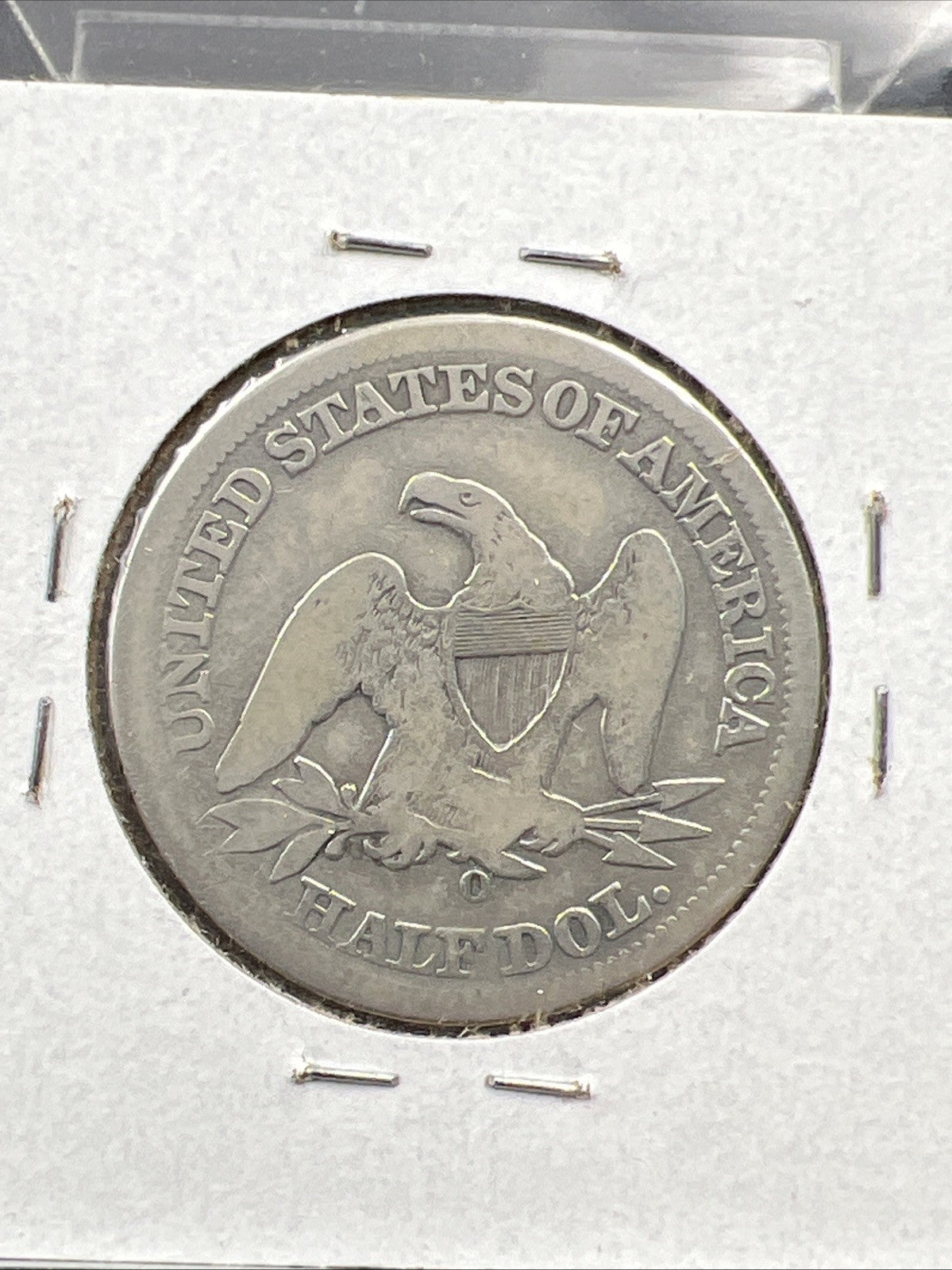 1854 O Liberty Seated Half Dollar CH VG / Fine Major Strike Doubling + Die Crack