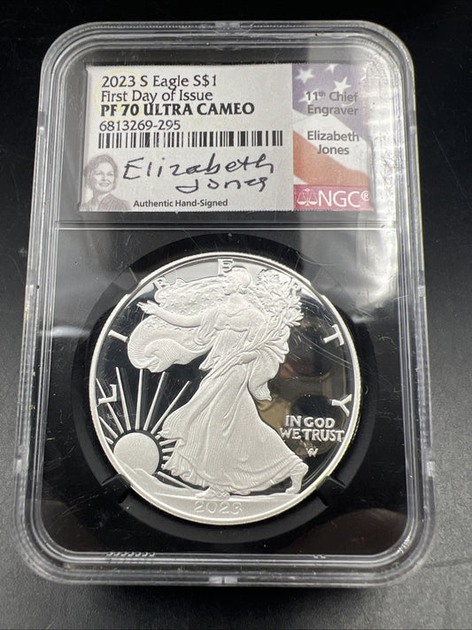 2023 S 1 oz Proof ASE American Silver Eagle Coin NGC PF70 Jones Signature