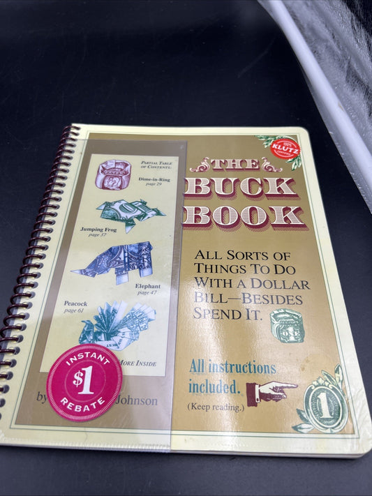 Klutz The Buck Book Dollar Origami And Additional Hobby Ideas Used