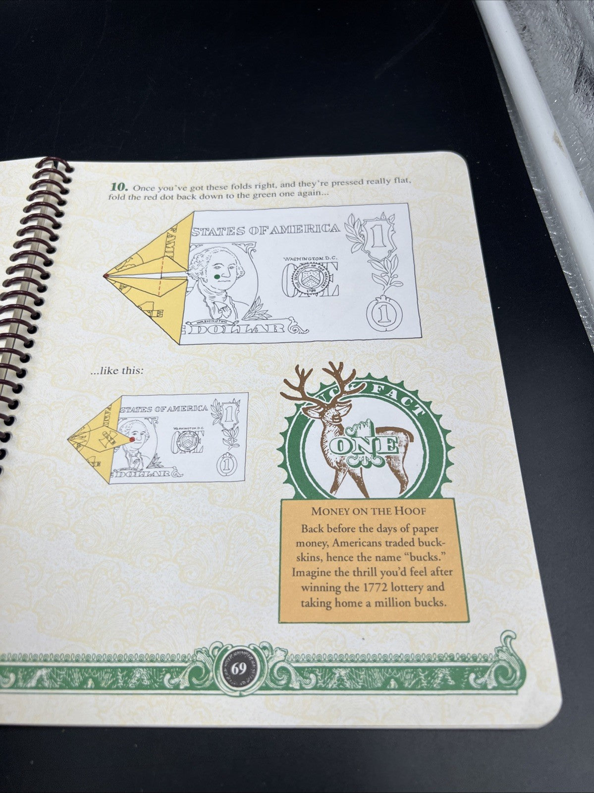 Klutz The Buck Book Dollar Origami And Additional Hobby Ideas Used