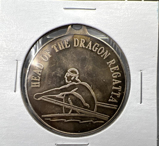 Head Of The Dragon Regatta 1 Oz Silver .999 Round Jewelry Mount