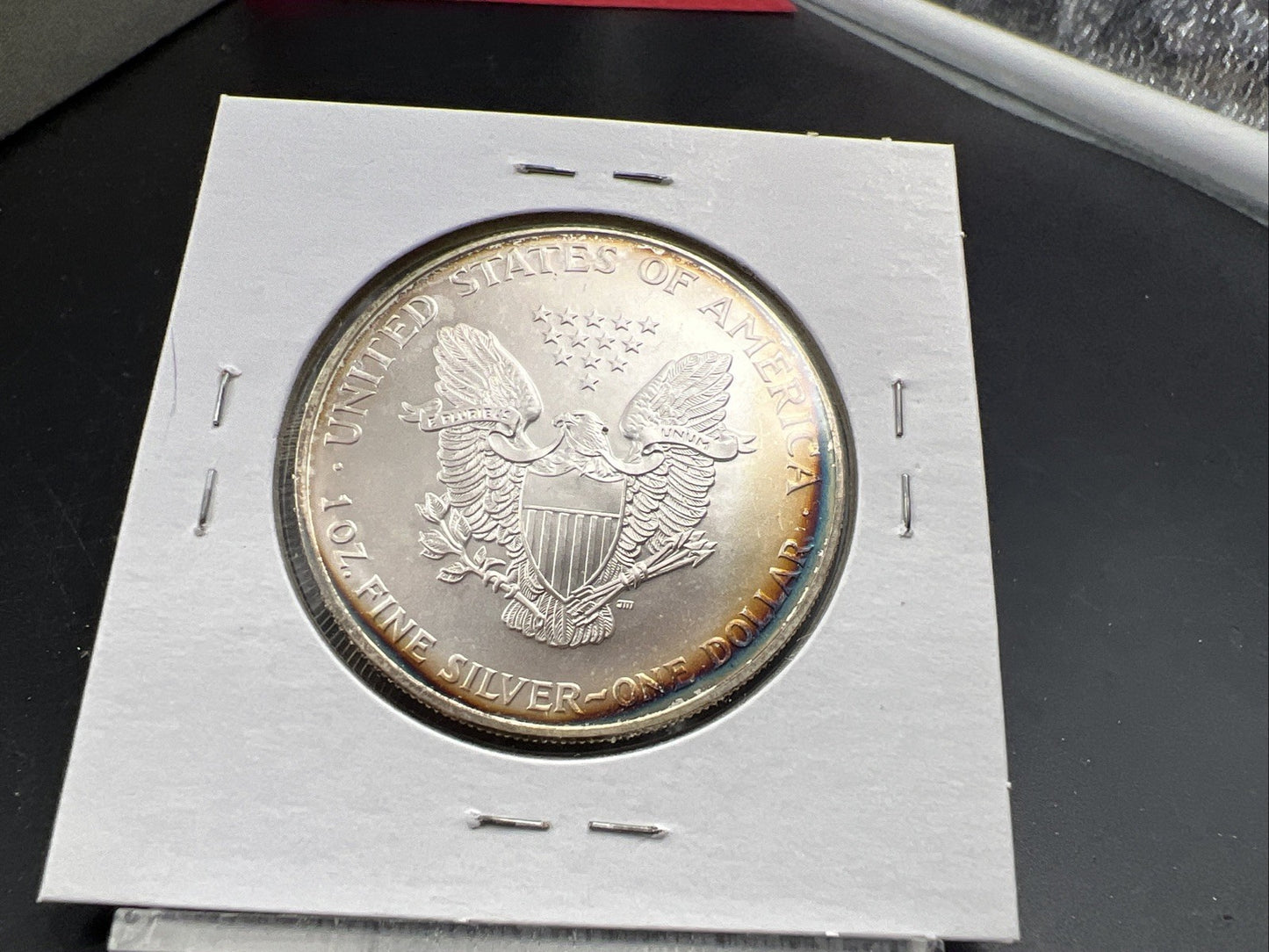 1998 1 Oz American Silver Eagle Gem BU UNC Neat Toning Toner SKU#A