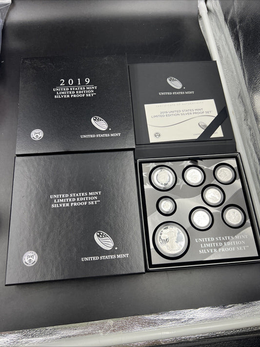 2019 8 Coin Limited Edition Silver Proof Set OGP