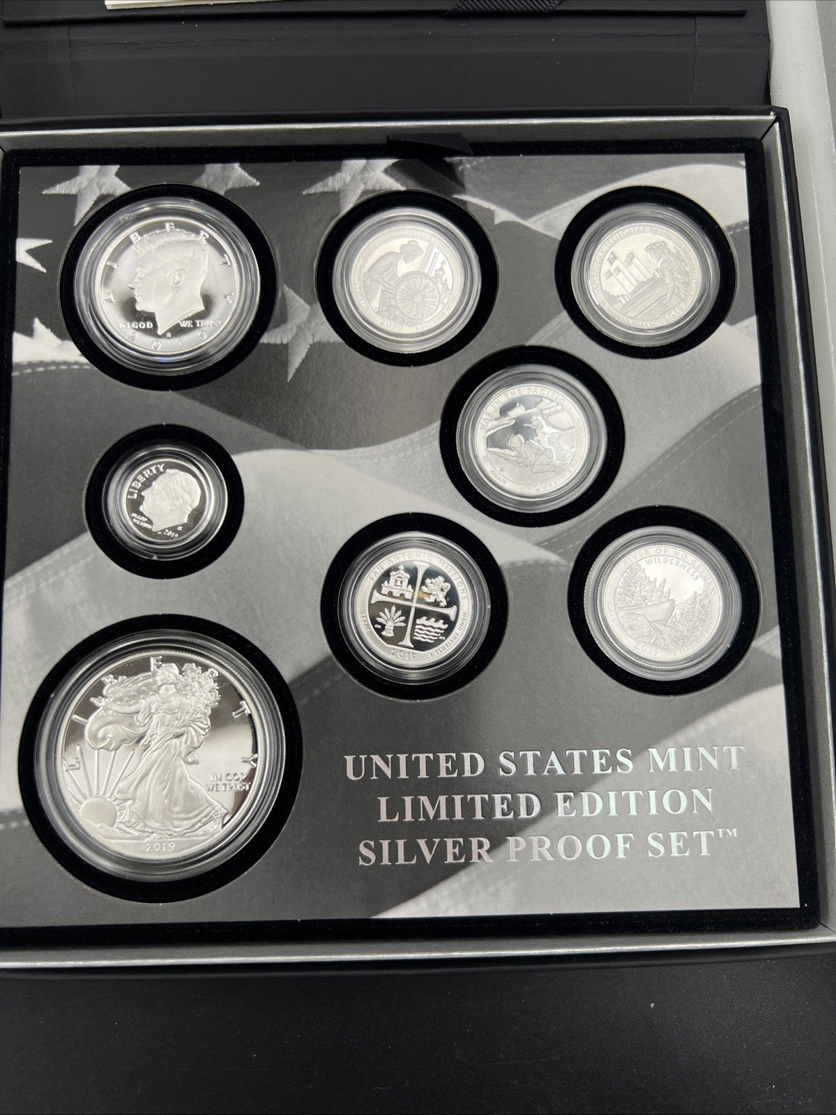 2019 8 Coin Limited Edition Silver Proof Set OGP