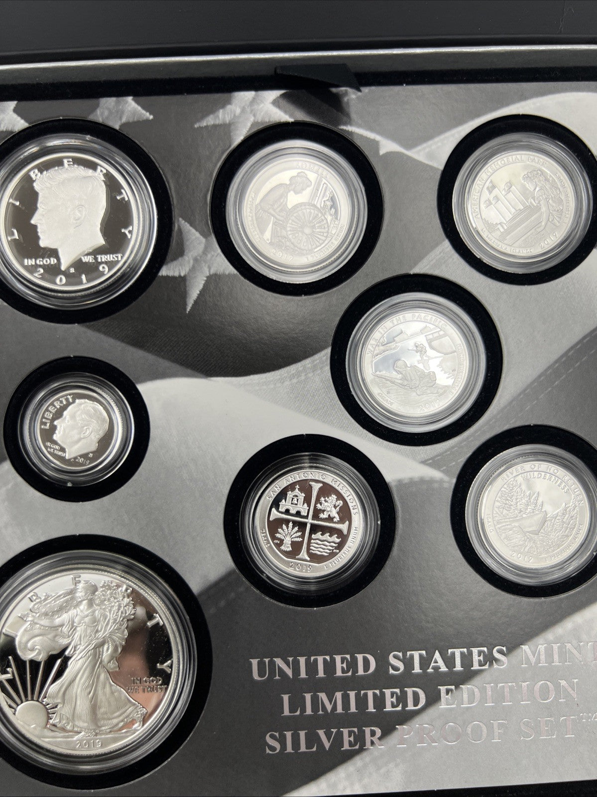 2019 8 Coin Limited Edition Silver Proof Set OGP