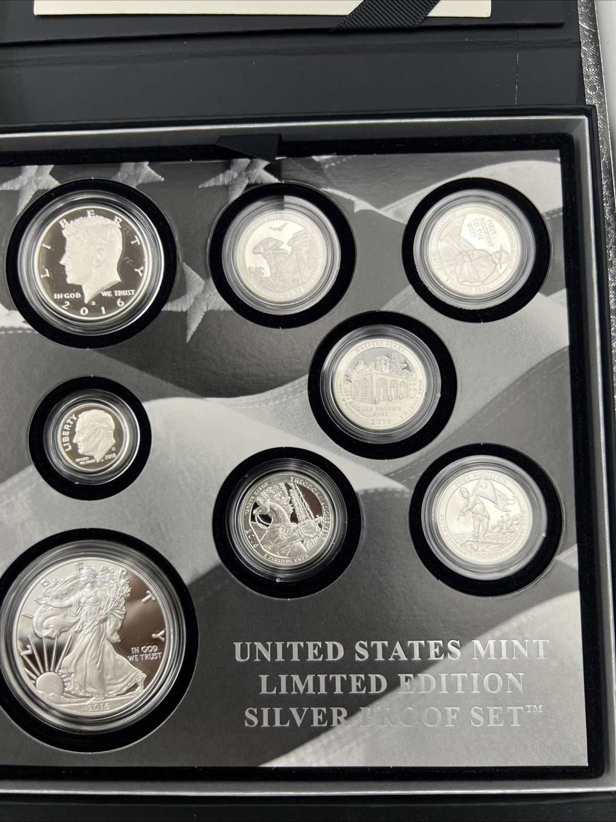 2016 8 Coin Limited Edition Silver Proof Set OGP