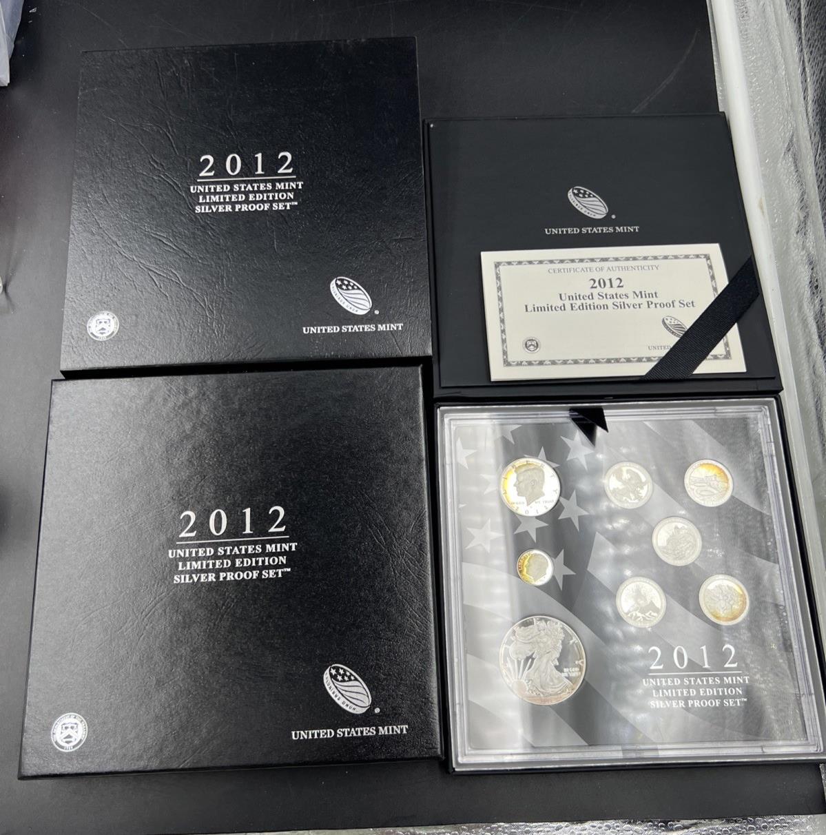 2012 8 Coin Limited Edition Silver Proof Set OGP