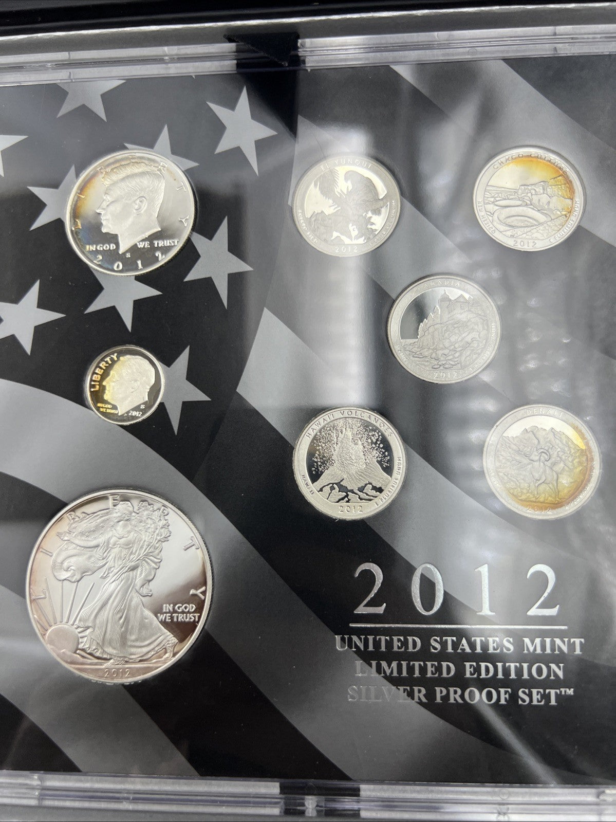 2012 8 Coin Limited Edition Silver Proof Set OGP