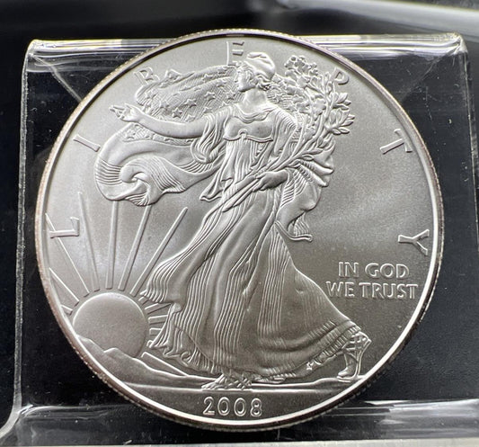 2008 1 Oz American Silver Eagle Gem BU UNC SKU#A