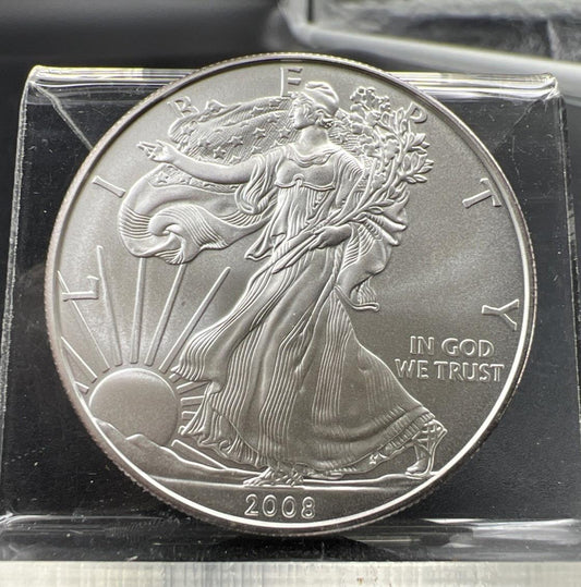 2008 1 Oz American Silver Eagle Gem BU UNC SKU#B