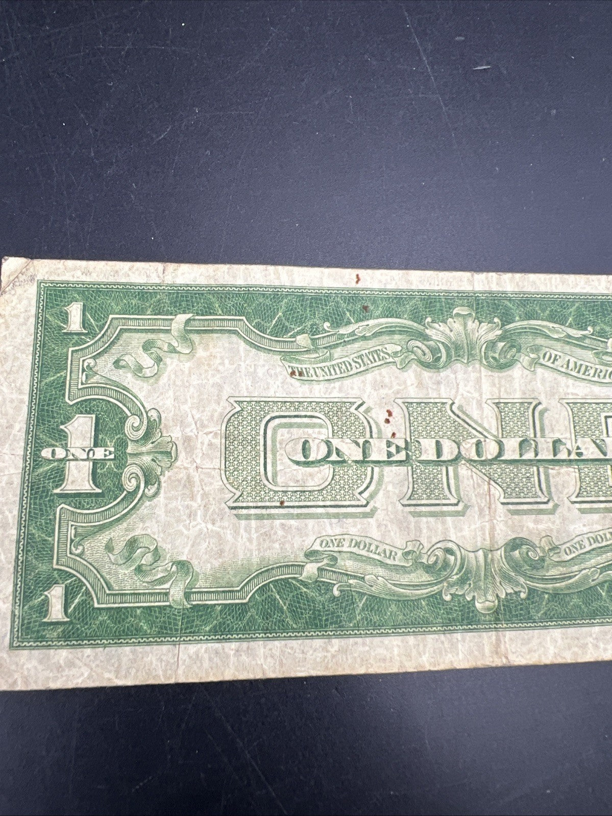 1928 B $1 Funnyback Funny Back Silver Certificate Blue Seal VG Very Good SKU#483