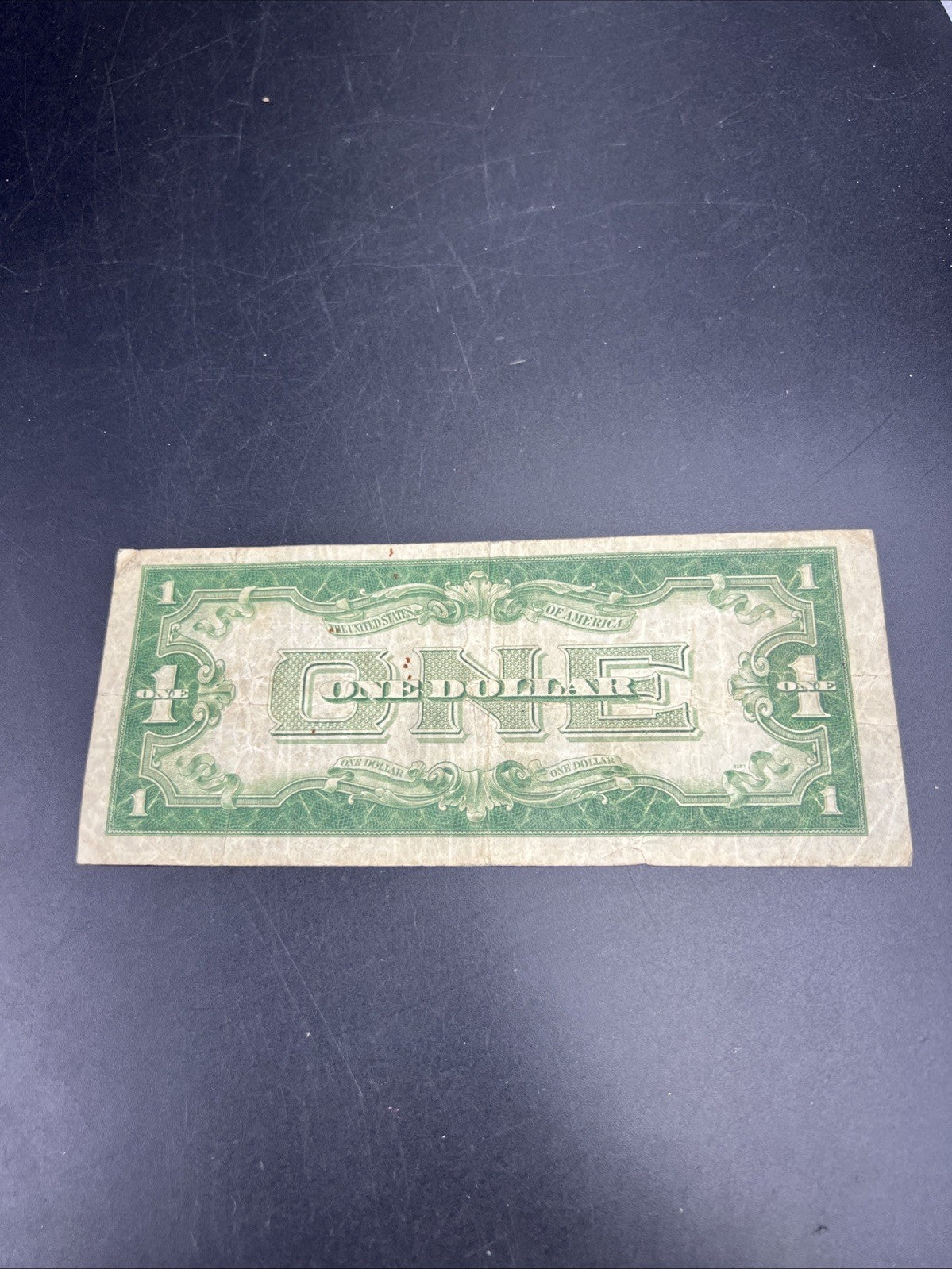 1928 B $1 Funnyback Funny Back Silver Certificate Blue Seal VG Very Good SKU#483