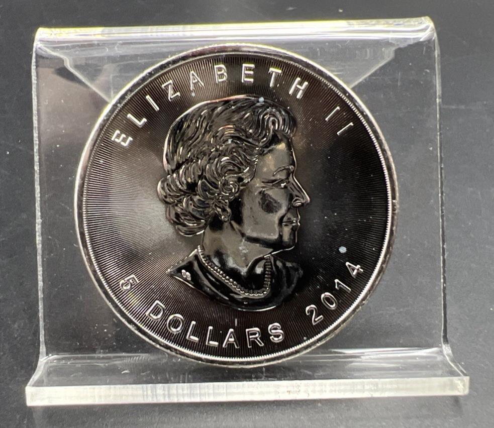 2014 1 Oz Silver Canada Maple Leaf Coin Gem BU UNC .9999 Ultra Fine SKU#C
