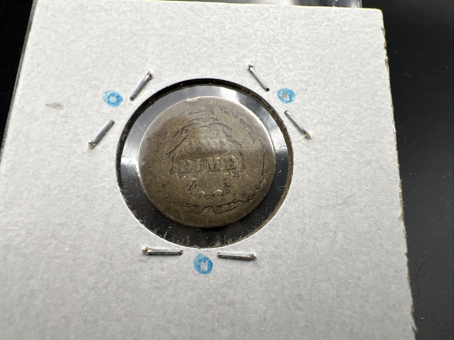 1887 10c Liberty Seated Silver Dime Coin Very Circulated SKU#A