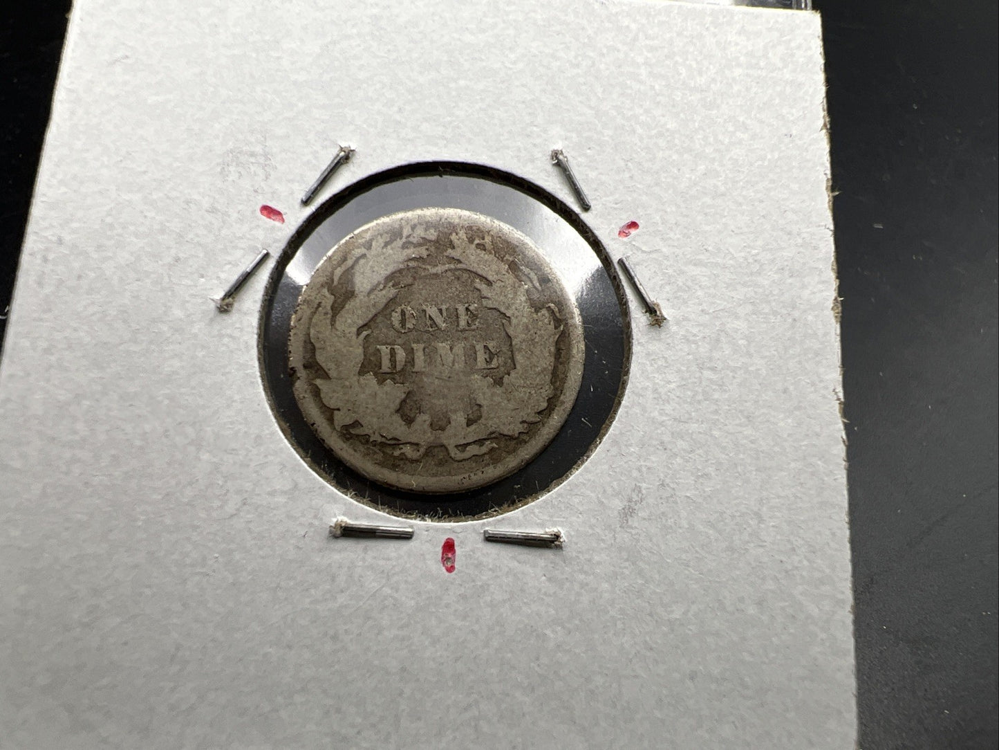 1877 10c Liberty Seated Dime Coin AG About Good Circulated