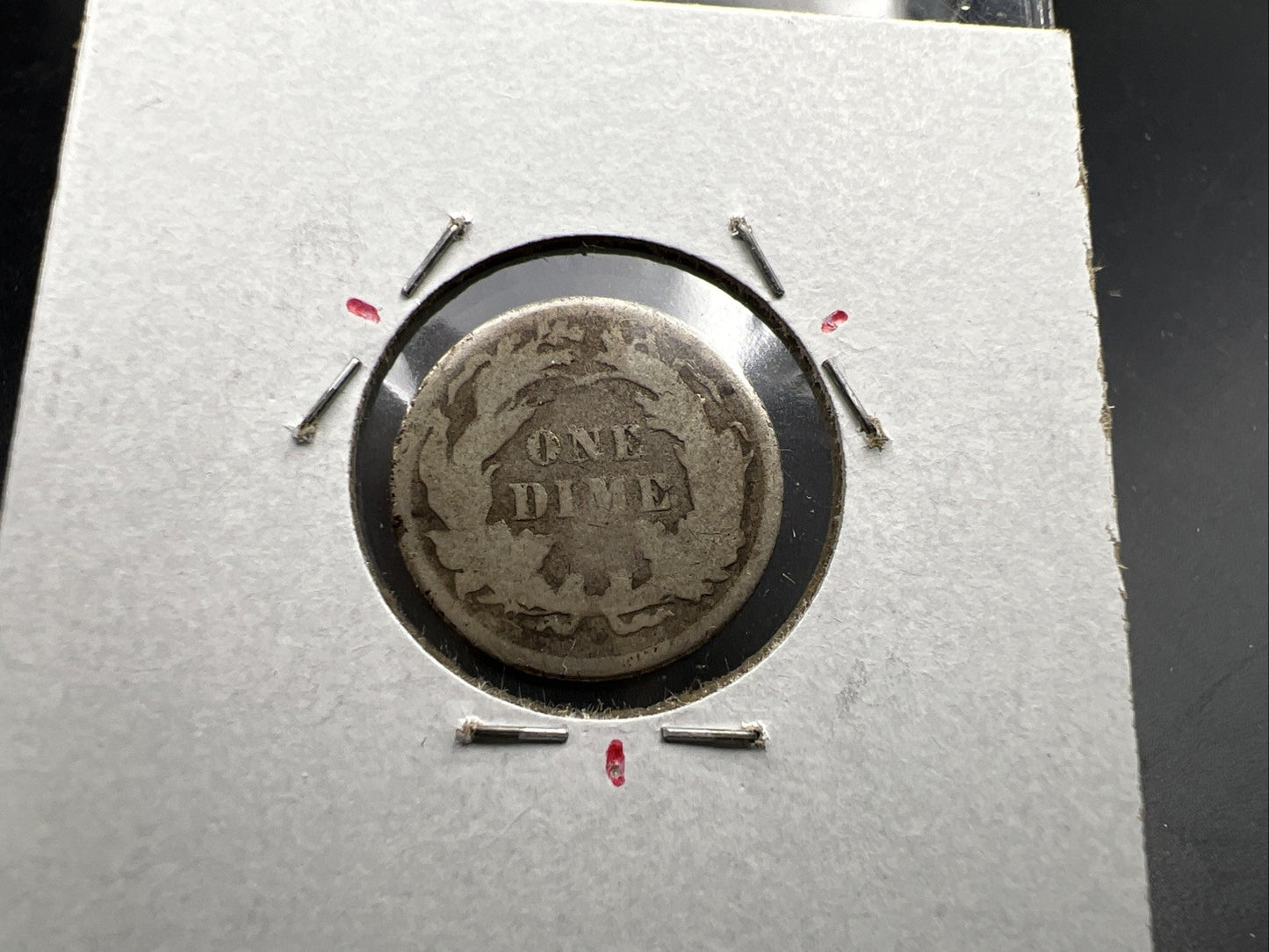 1877 10c Liberty Seated Dime Coin AG About Good Circulated