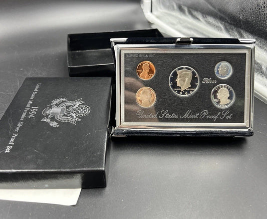 1994 S US Mint Premier Silver Proof Set OGP Box COA - RobinsonsCoinTown