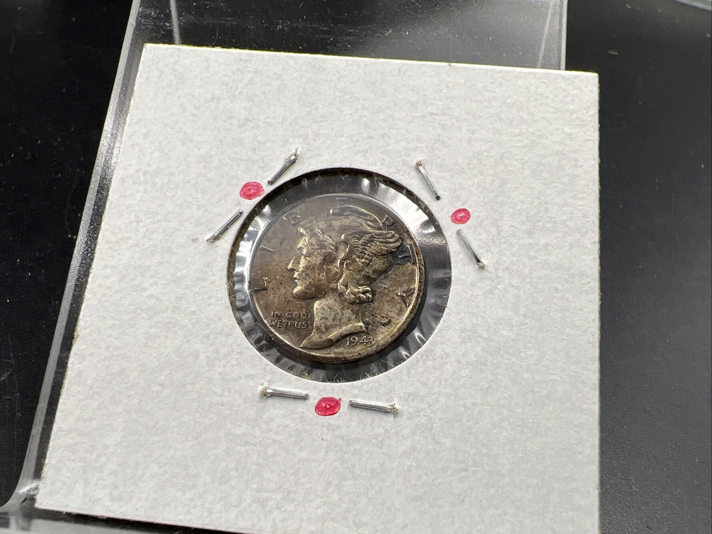 1943 S S/S Mercury Silver Dime Coin RPM FS-501 Variety XF EF Extra Fine Circ