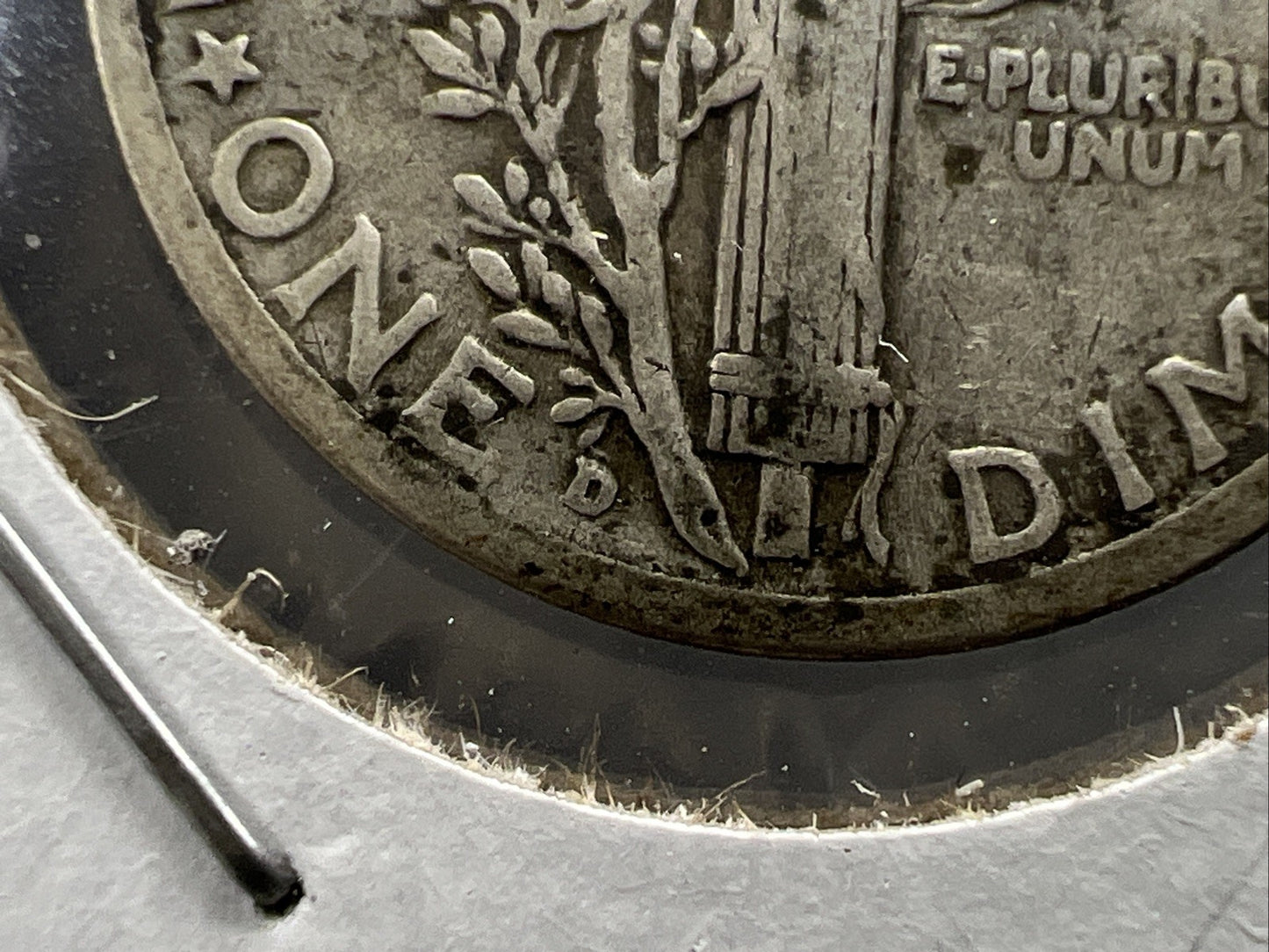 1934 D /D Mercury Silver Dime Coin RPM FS-501 Variety XF EF Extra Fine Circ